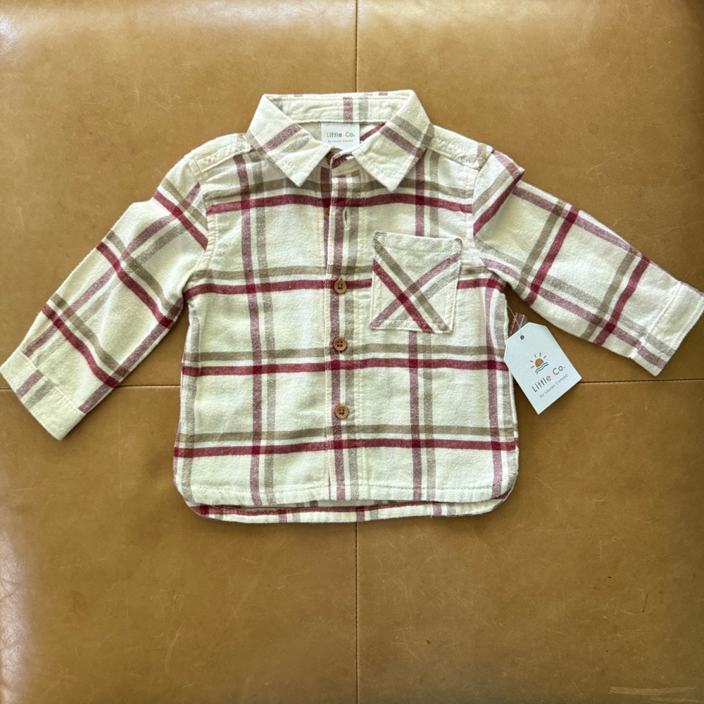 💙$5 FLASH SALE💙 Little Co Organic Cotton Top 9M NWT